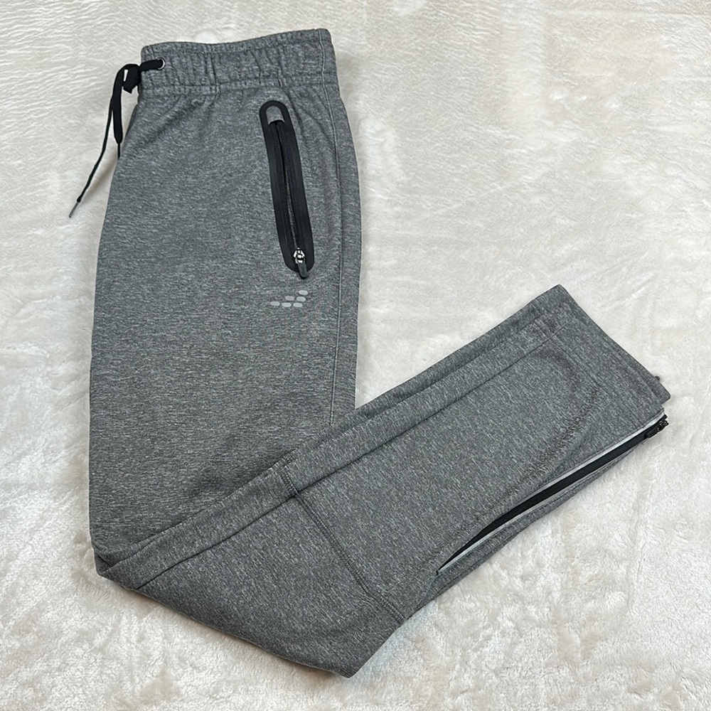bcg Gray Joggers with Tapered Fit and Drawstring Waistband
